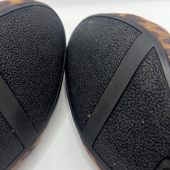 Sam Edelman Connie brown/black bow Ballet Flats Sz 7.5M leopard animal print - Picture 7 of 15